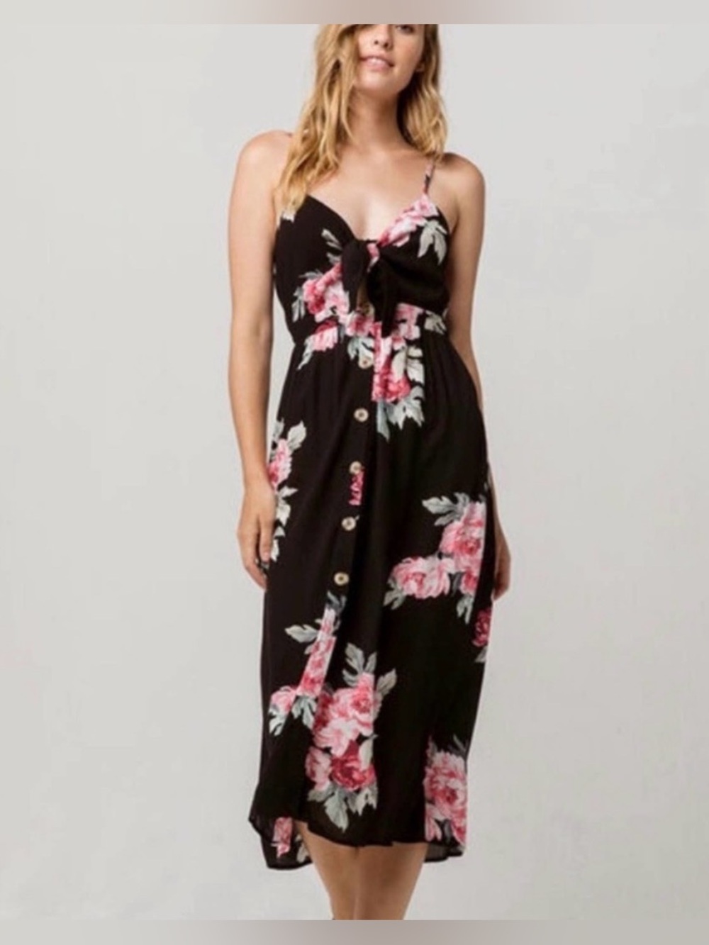 Black Dress with flowers